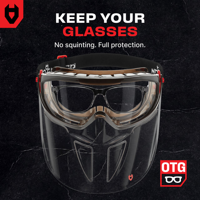 ForceShield+ Anti-Fog Safety Goggles with Detachable Face Shield