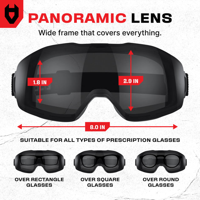 UltraShield Pro Premium Tinted Anti-Fog Safety Goggles
