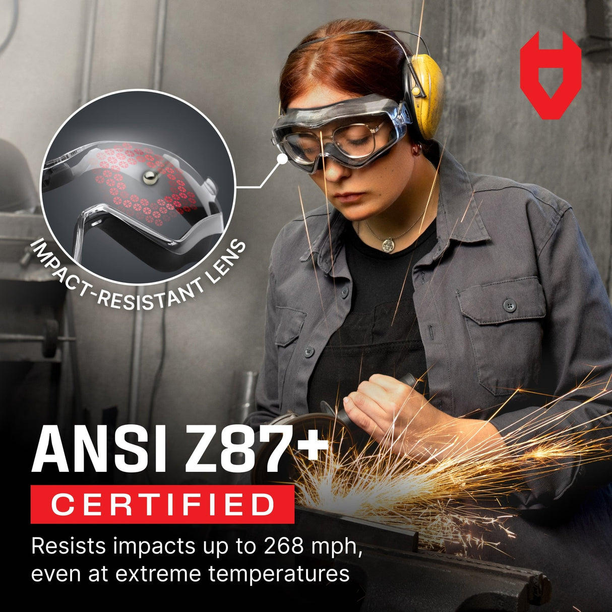 BUNDLE: UltraShield Pro Safety Goggles & Goggles Case+ - NoCry -