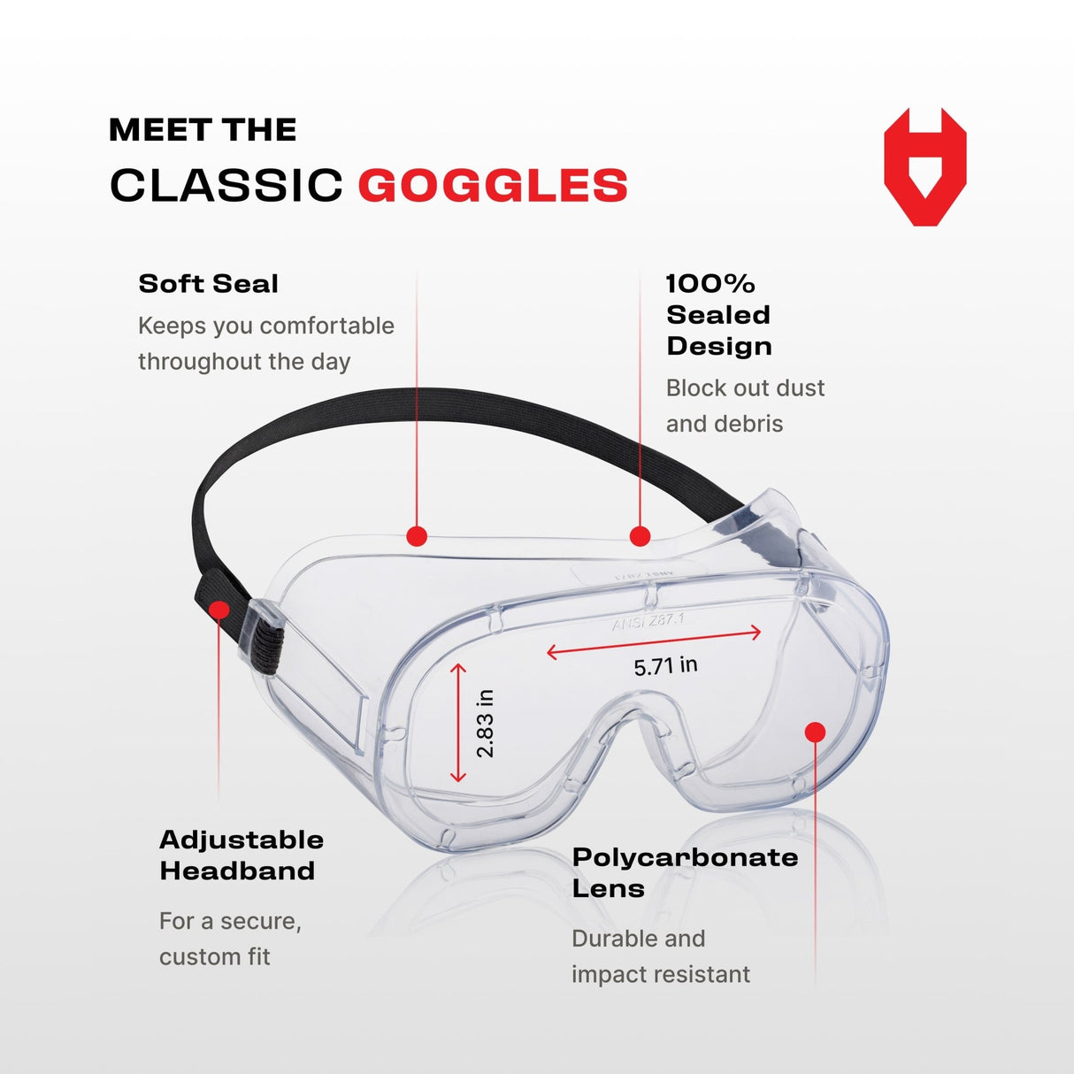 Classic Safety Goggles - NoCry -