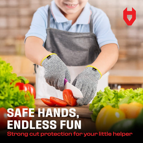 CutGuard Kids Ultra - Elastic Cut Resistant Gloves - NoCry -