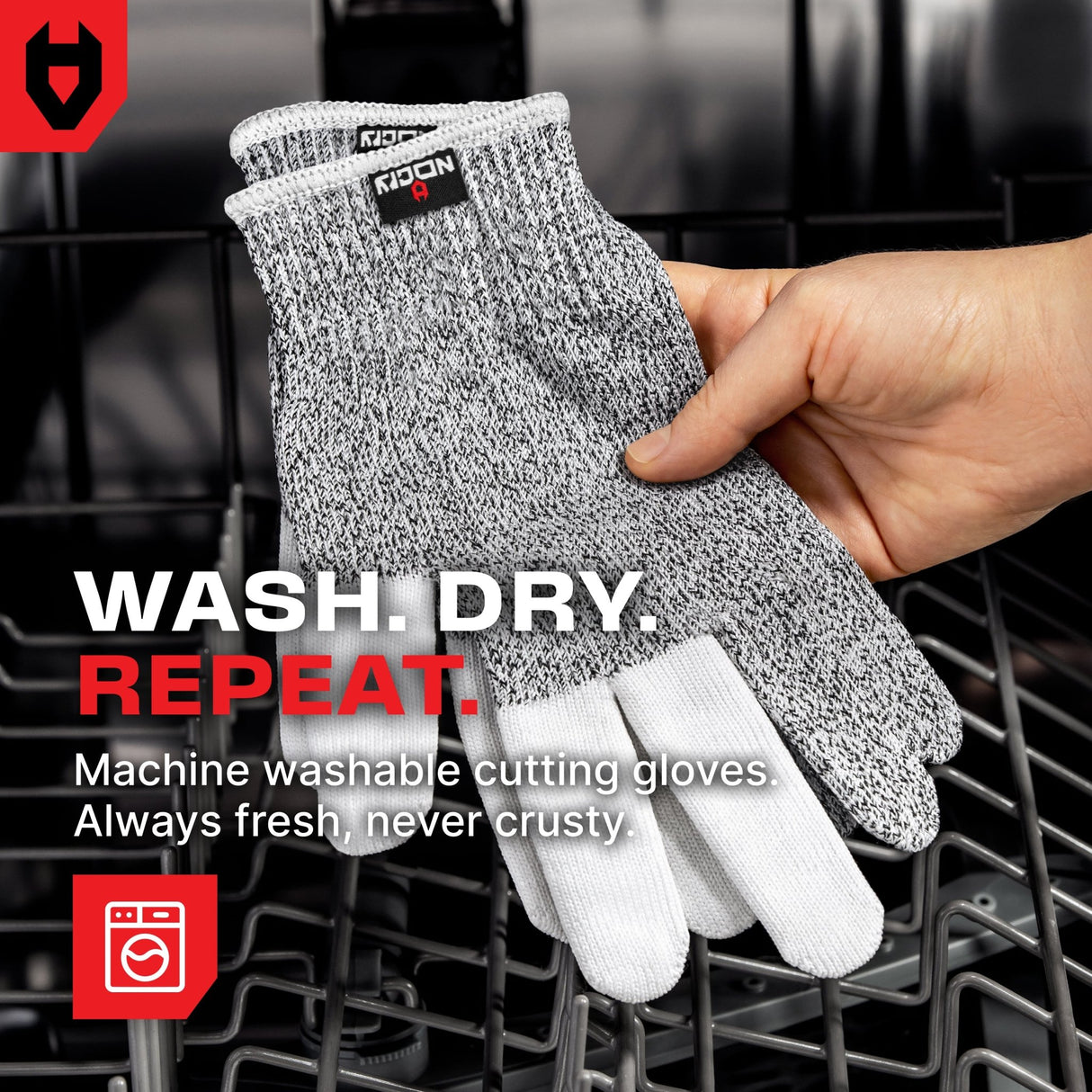 CutGuard+ Reinforced Cut Resistant Gloves - NoCry -