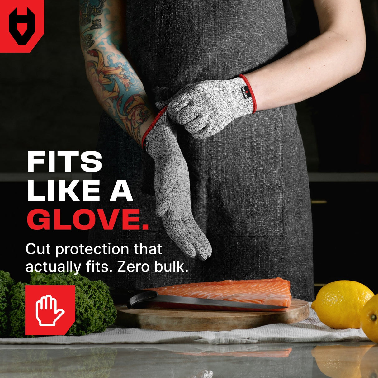 CutGuard Ultra - Elastic Cut Resistant Gloves - NoCry -