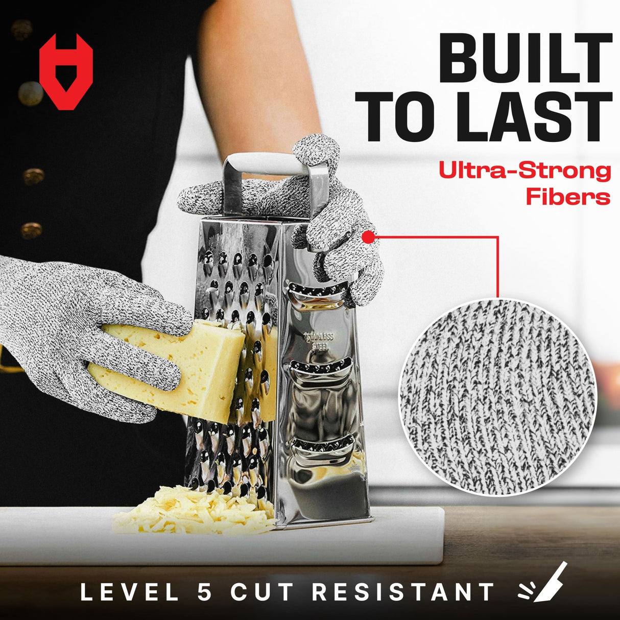 CutGuard Ultra - Elastic Cut Resistant Gloves - NoCry -