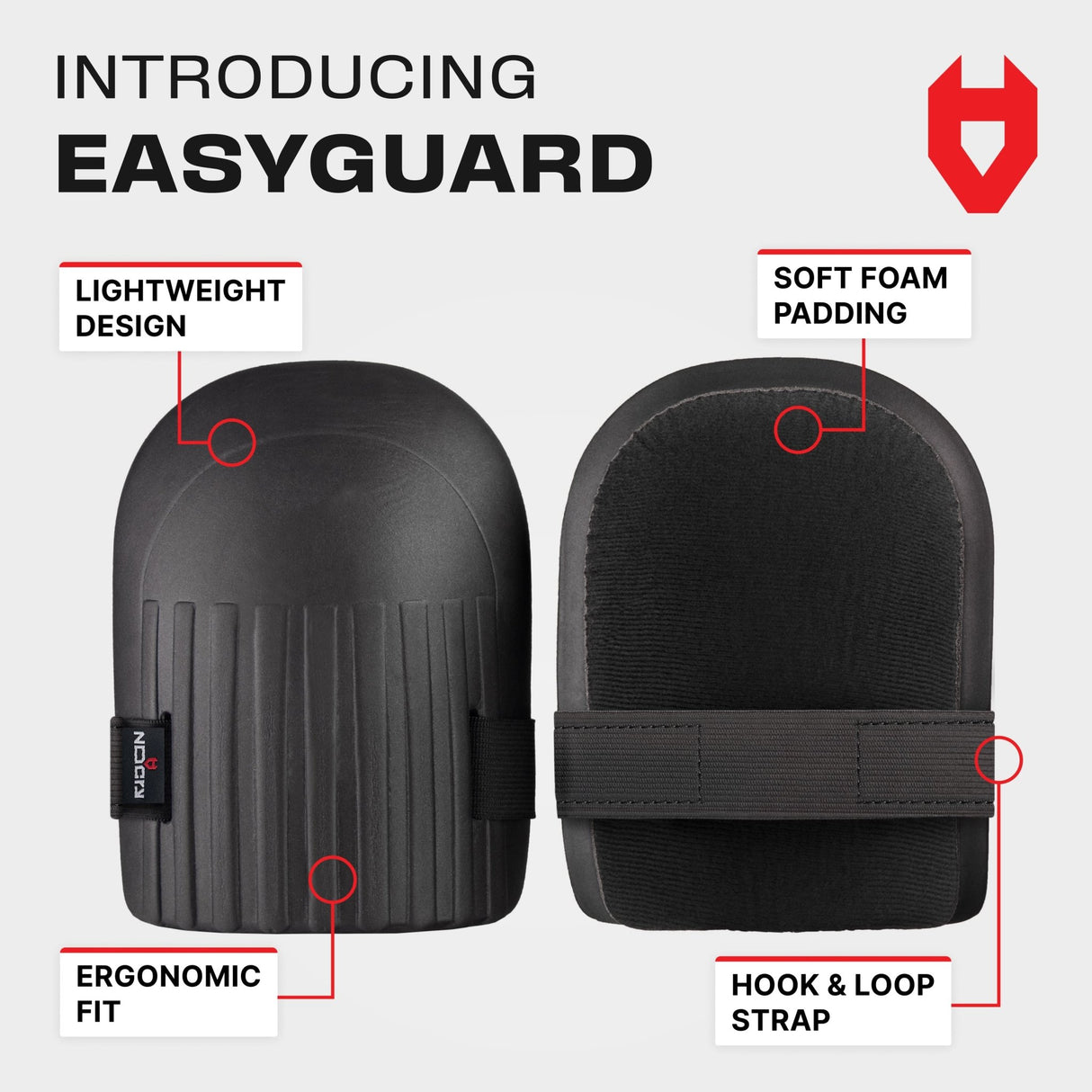EasyGuard Ultra Lightweight Knee Pads - NoCry -