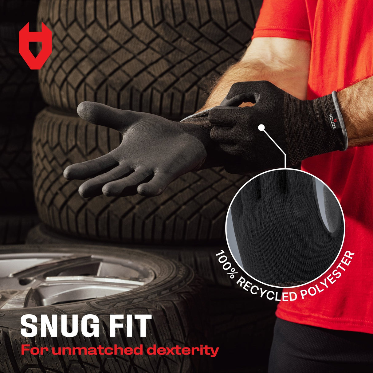 EcoFit Nitrile Coated Work Gloves - NoCry -