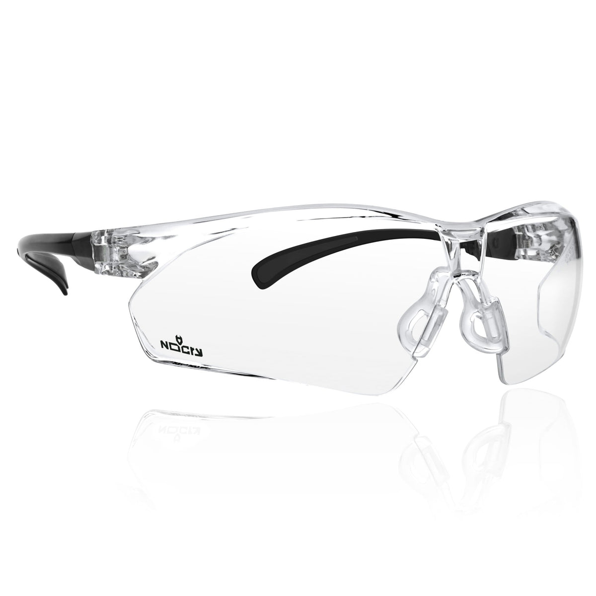 NOCRY EyeArmor+ Adjustable Anti-Fog Clear Safety Glasses - ANSI Z87.1