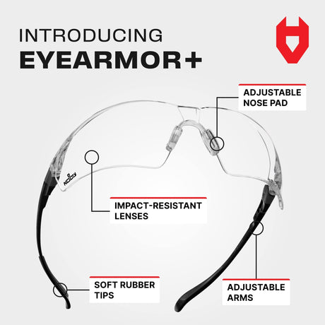 EyeArmor+ Adjustable Anti - fog Safety Glasses - NoCry -