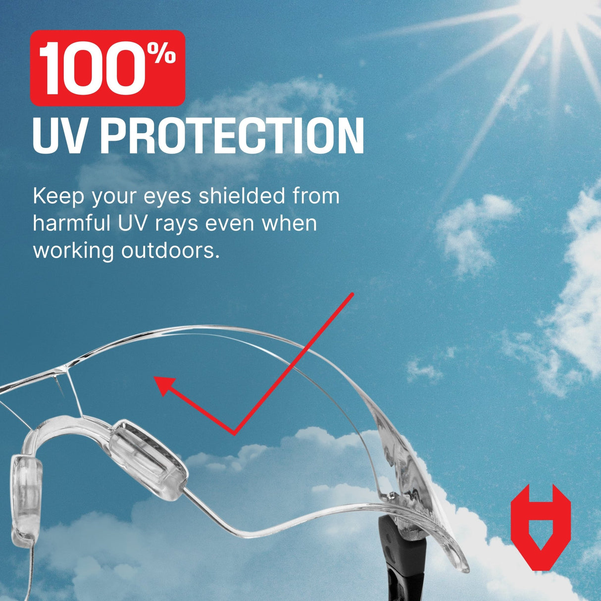 EyeArmor+ Adjustable Anti-Fog Safety Glasses - NoCry -