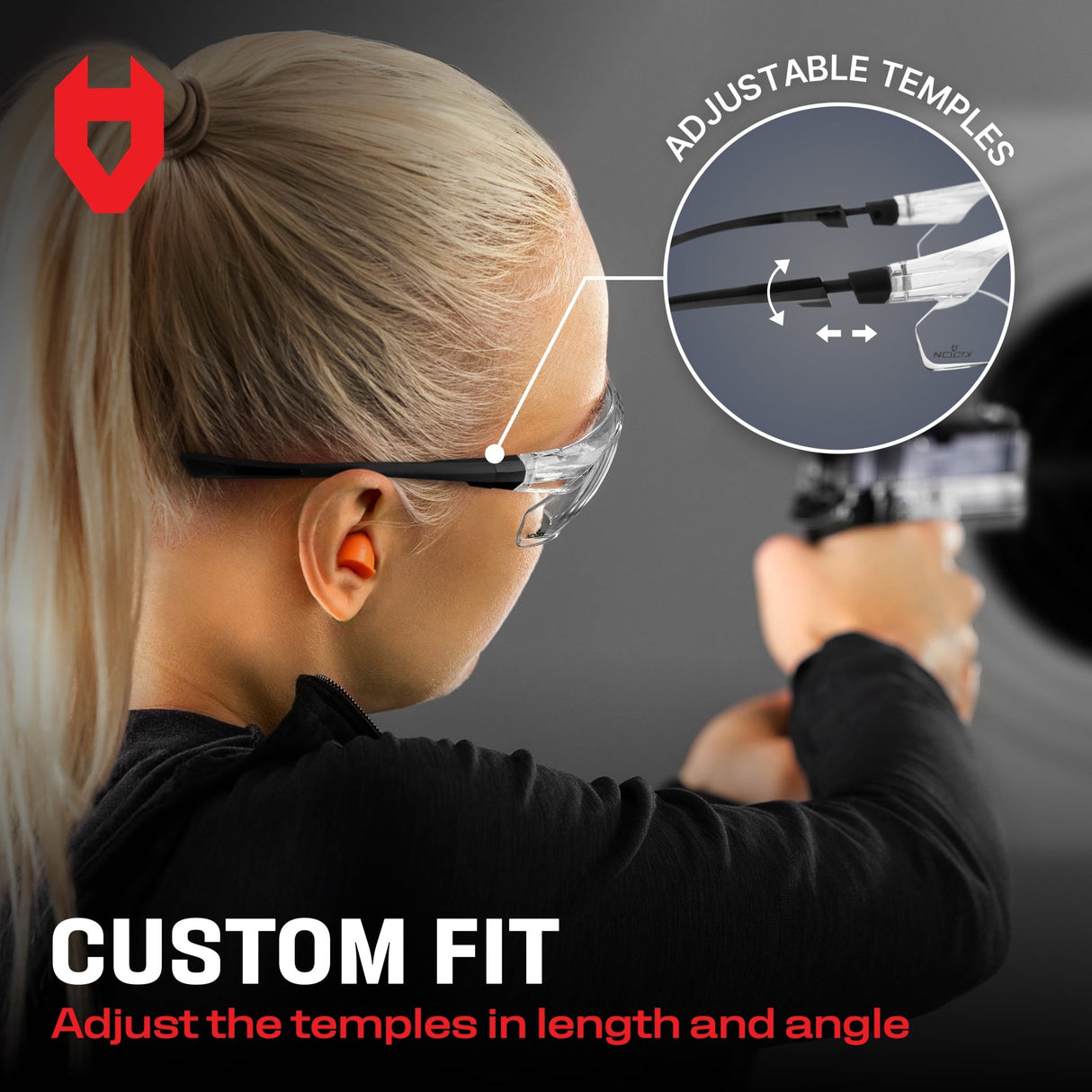 EyeArmor+ Adjustable Anti - fog Safety Glasses - NoCry -