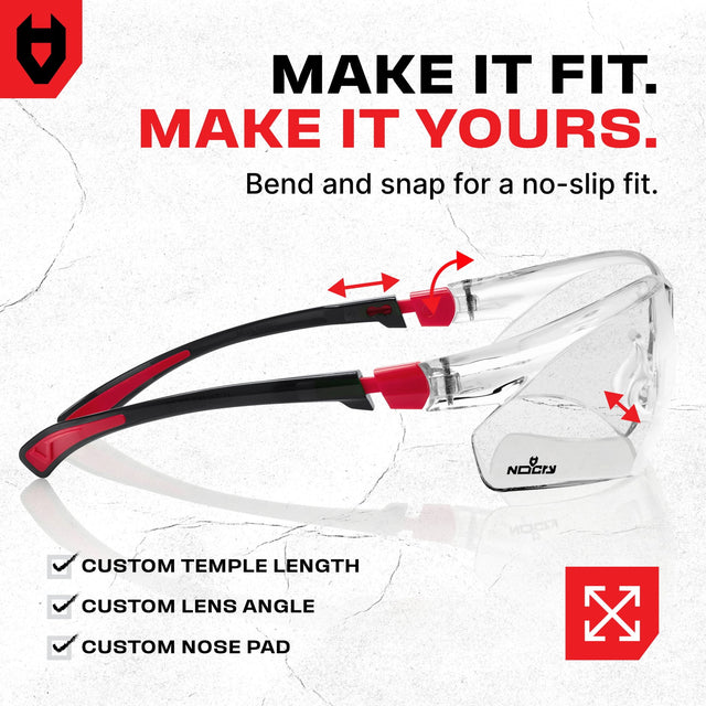 EyeArmor+ Adjustable Anti - Fog Safety Glasses - NoCry -