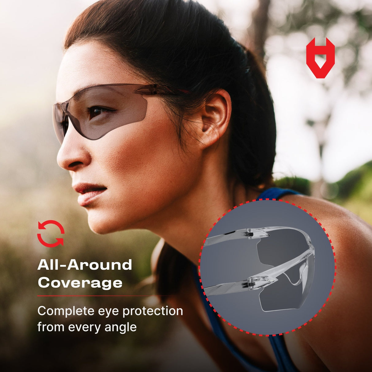 EyeArmor Lightweight In - Out Safety Glasses - NoCry -