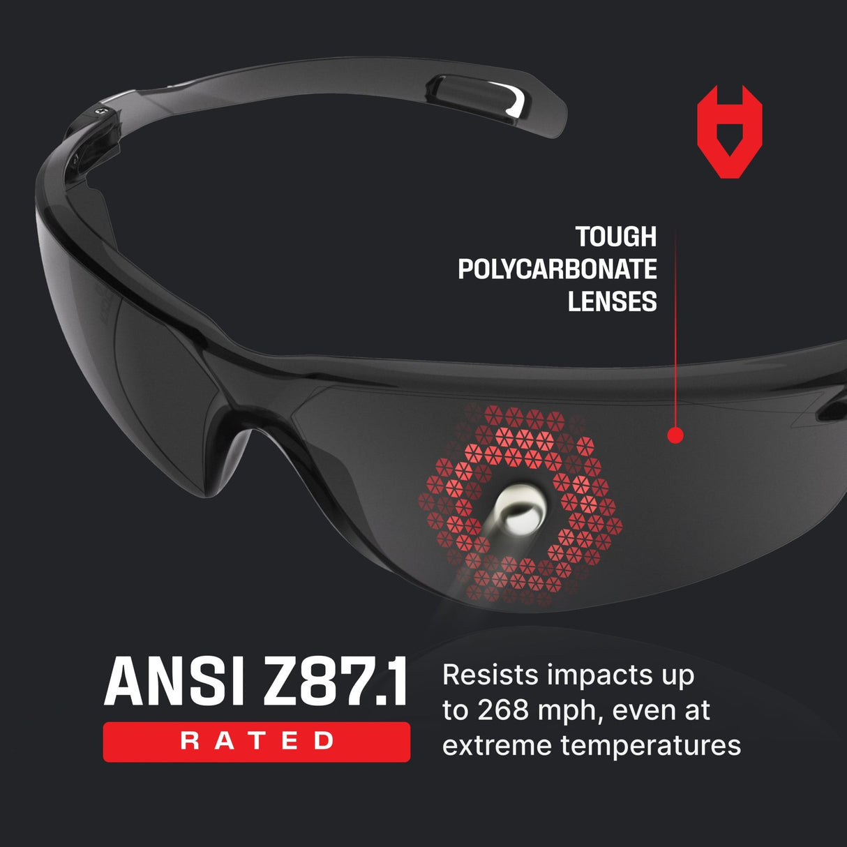 EyeArmor Tint Lightweight Safety Sunglasses - NoCry -