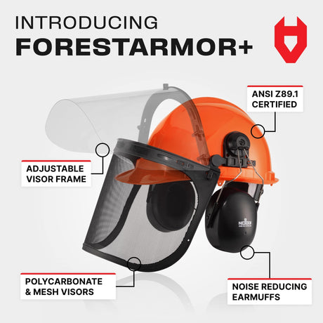 ForestArmor+ Lightweight Forestry Safety Helmet - NoCry -