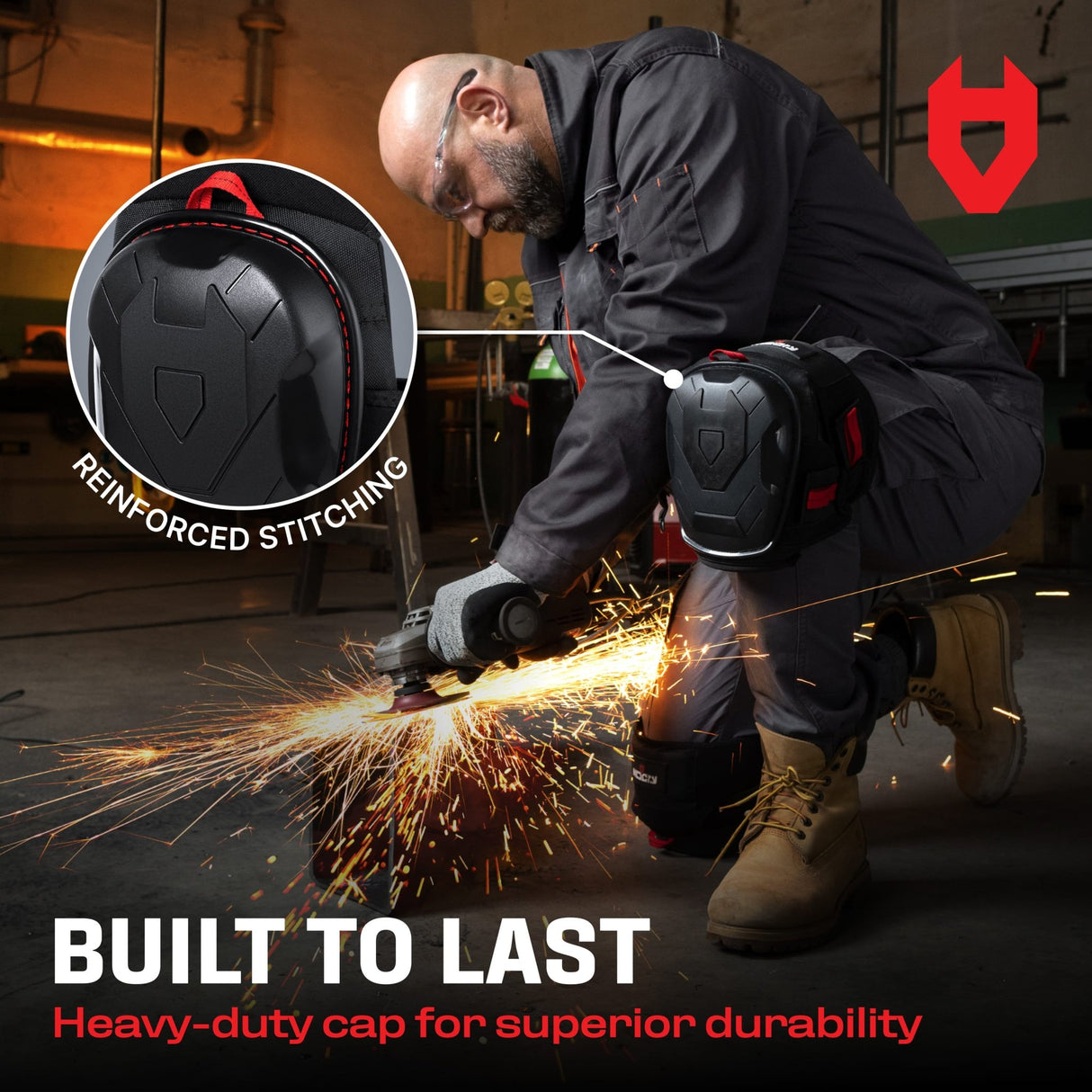 GelGuard+ Anti - Slip Thigh Strap Knee Pads - NoCry -