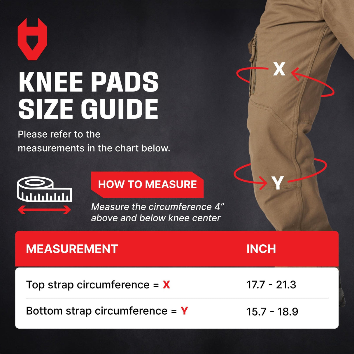 GelGuard+ Anti - Slip Thigh Strap Knee Pads - NoCry -