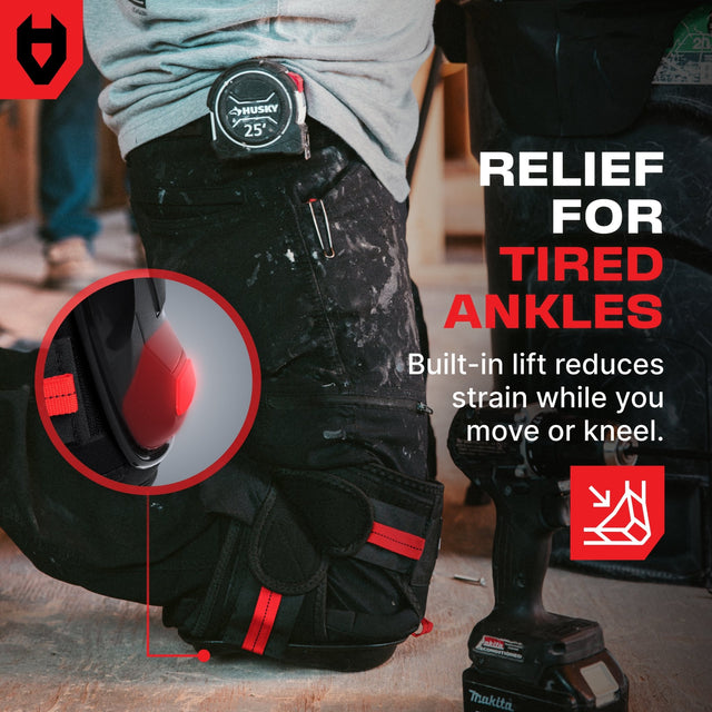 GelGuard Pro Heavy Duty Thigh Strap Knee Pads - NoCry -