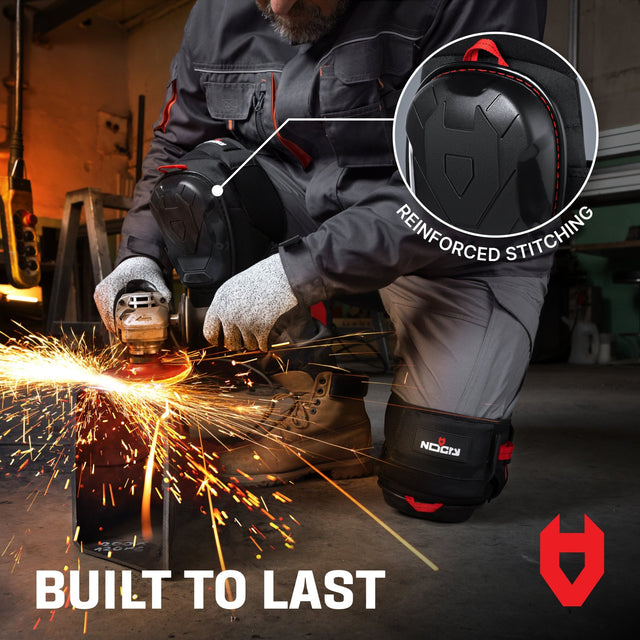 GelGuard Pro Heavy Duty Thigh Strap Knee Pads - NoCry -