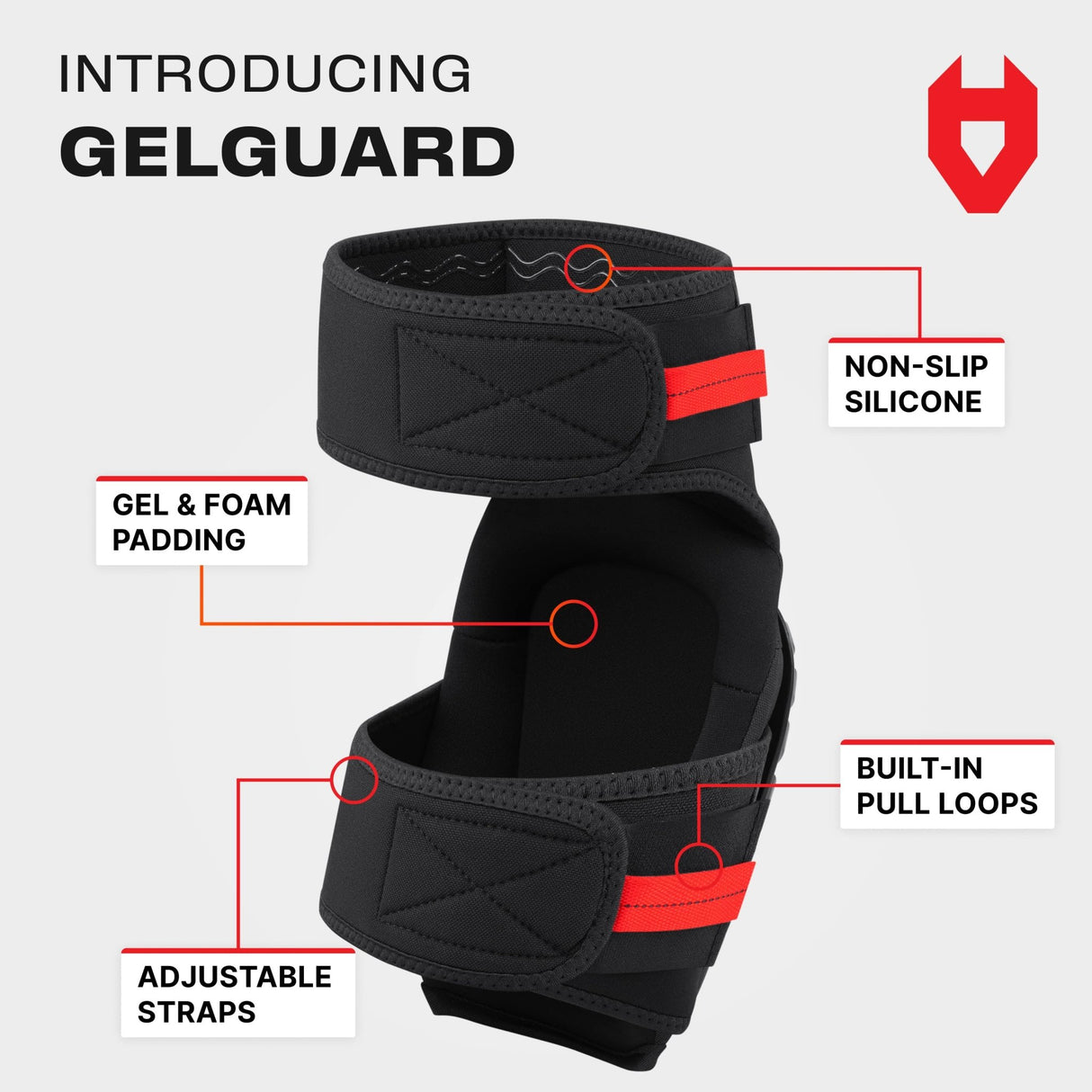 GelGuard Thigh Strap Knee Pads - NoCry -
