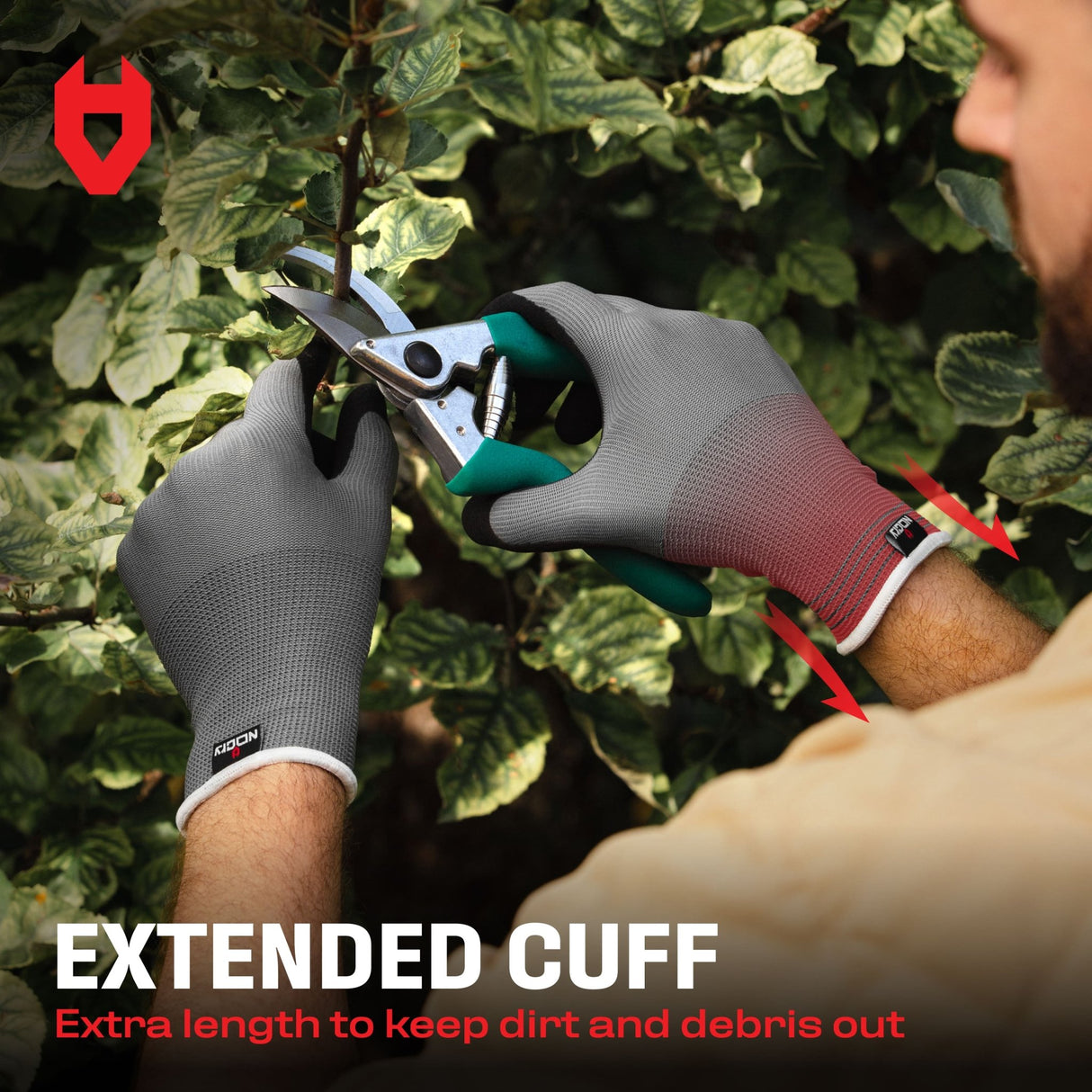 GripFit+ Comfortable Gardening Gloves for Men - NoCry -