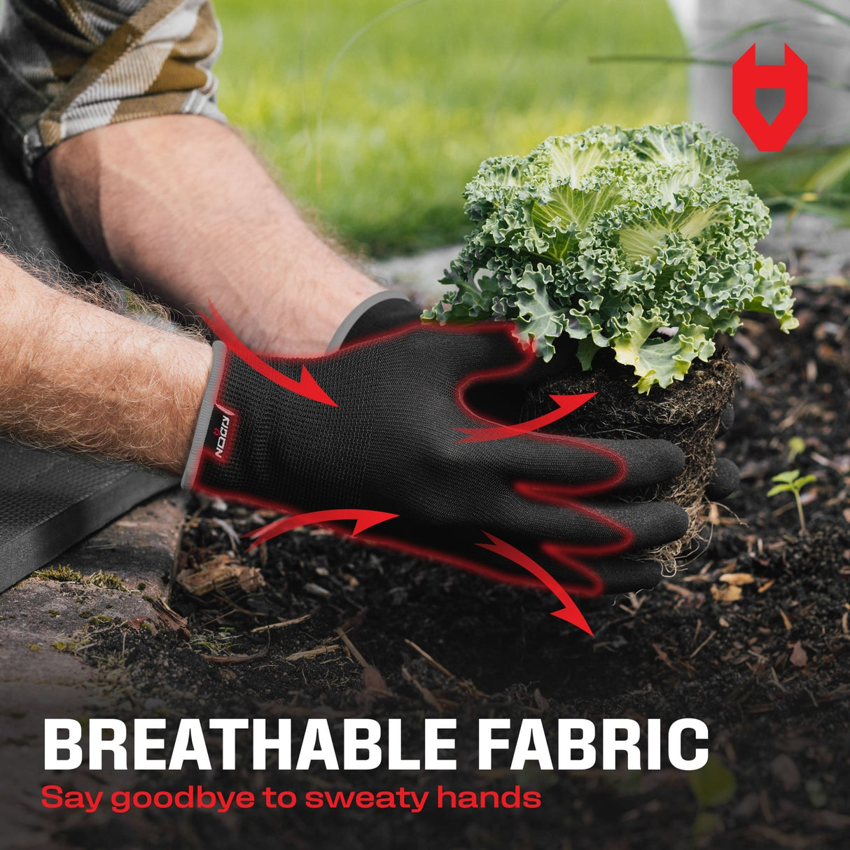 GripFit+ Comfortable Gardening Gloves for Men - NoCry -