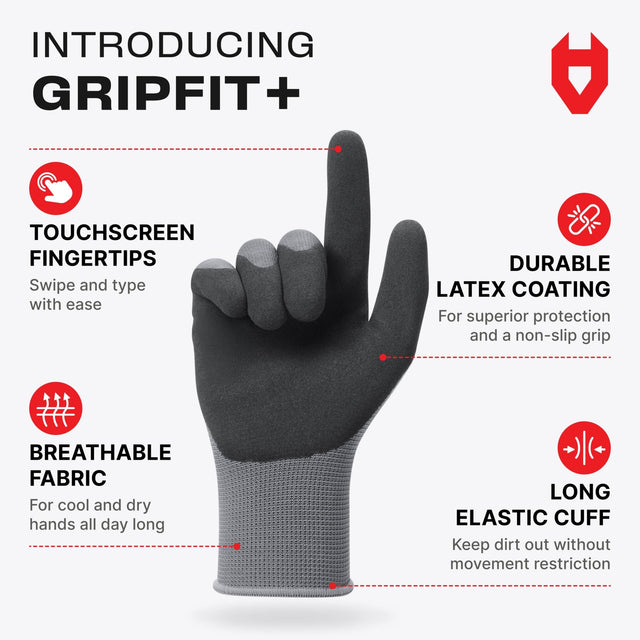 GripFit+ Comfortable Gardening Gloves for Men - NoCry -