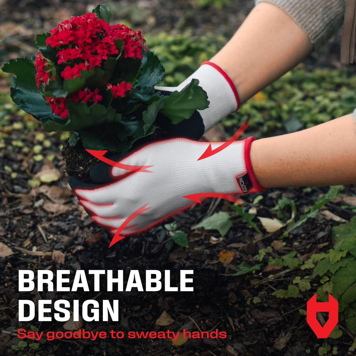 GripFit+ Comfortable Gardening Gloves for Women - NoCry -