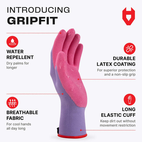 GripFit Eco - Friendly Gardening Gloves - NoCry -