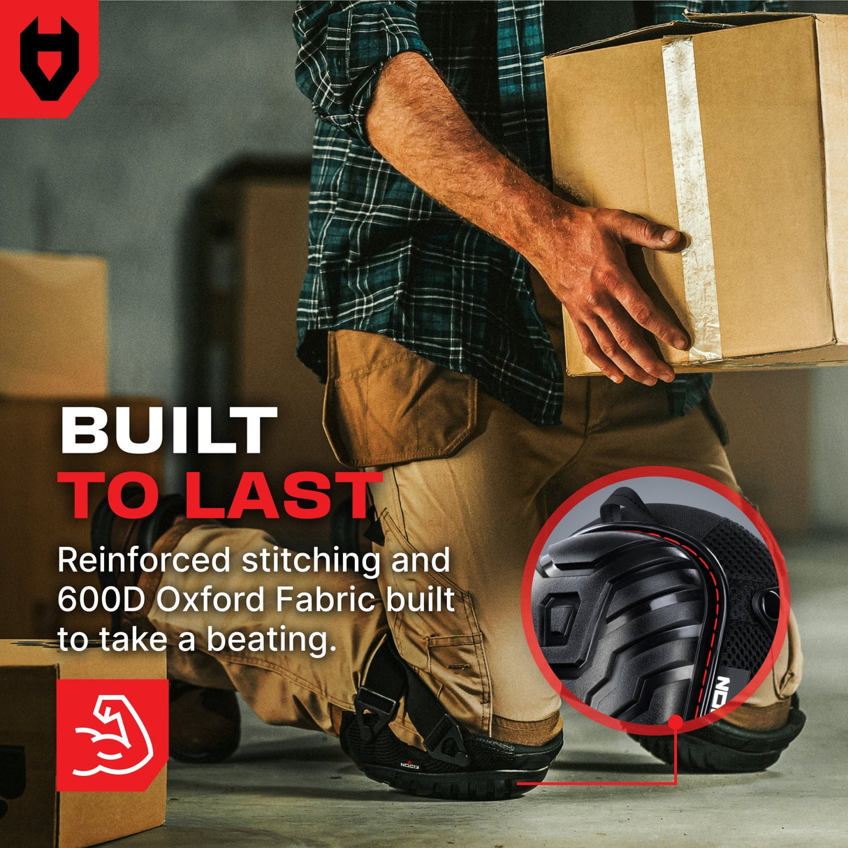 KneeGuard Hard Cap Gel Knee Pads - NoCry -