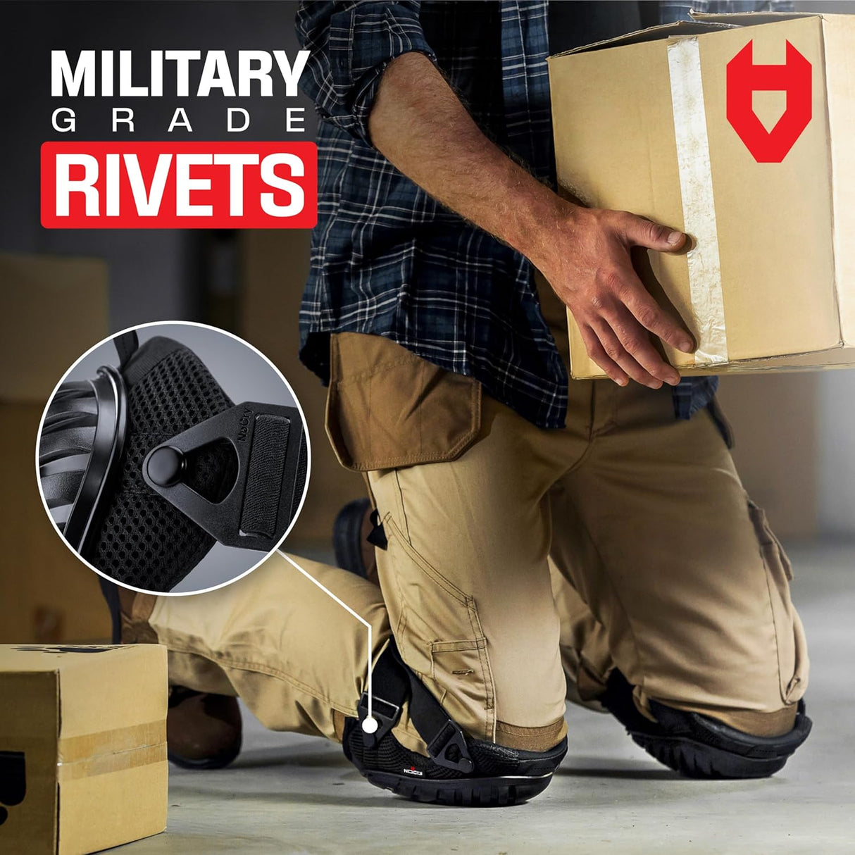 KneeGuard Hard Cap Gel Knee Pads - NoCry -