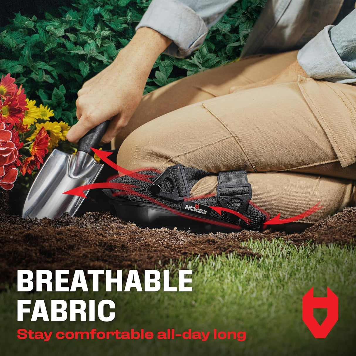 KneeGuard Pro Heavy Duty Gel Knee Pads - NoCry -