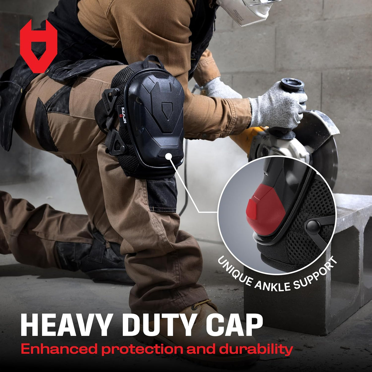 KneeGuard Pro Heavy Duty Gel Knee Pads - NoCry -