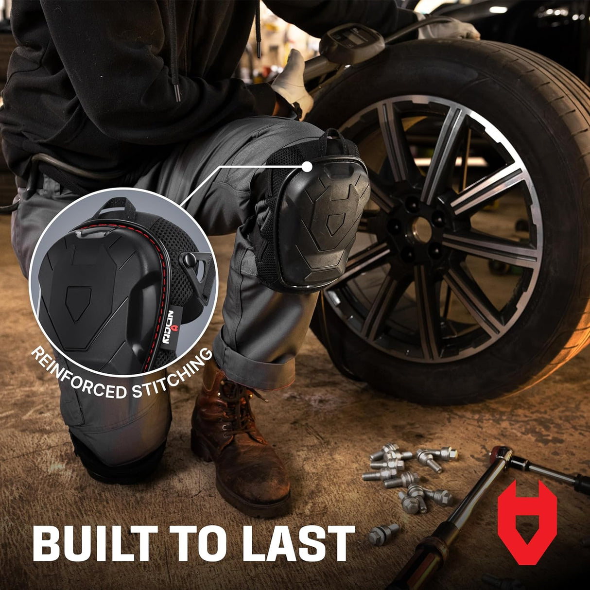 KneeGuard Pro Heavy Duty Gel Knee Pads - NoCry -