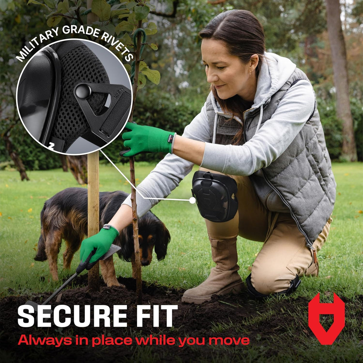 KneeGuard Pro Heavy Duty Gel Knee Pads - NoCry -