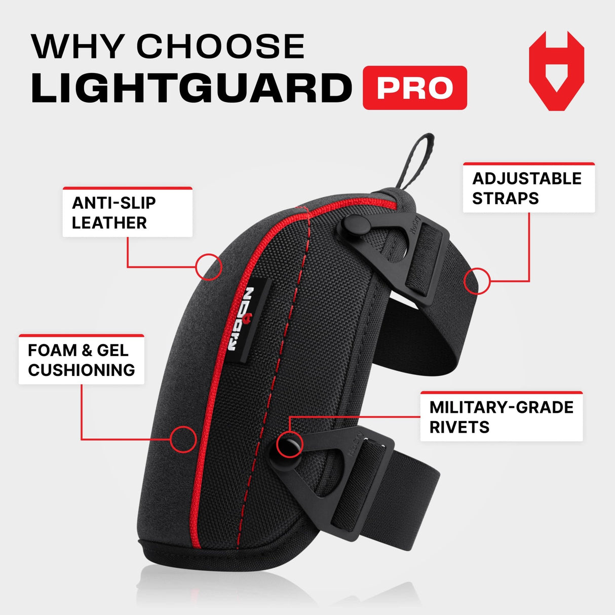 LightGuard Pro Anti - Slip Flooring Gel Knee Pads - NoCry -