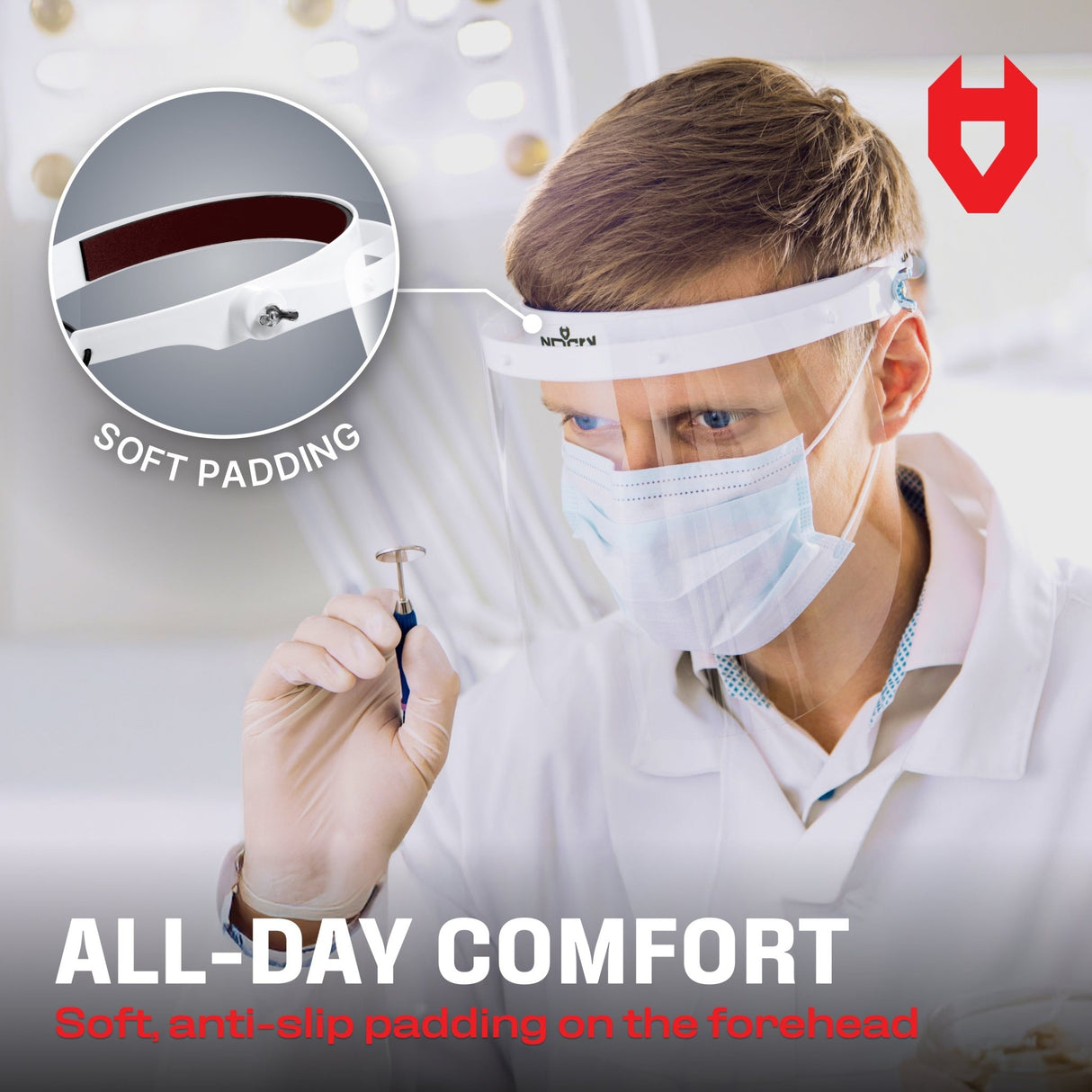 LiteArmor Lightweight Flip - Up Face Shield - NoCry -