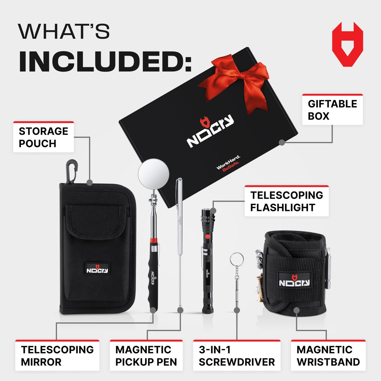MagnetKit+ Telescoping Magnetic Pickup Tool Set - NoCry -