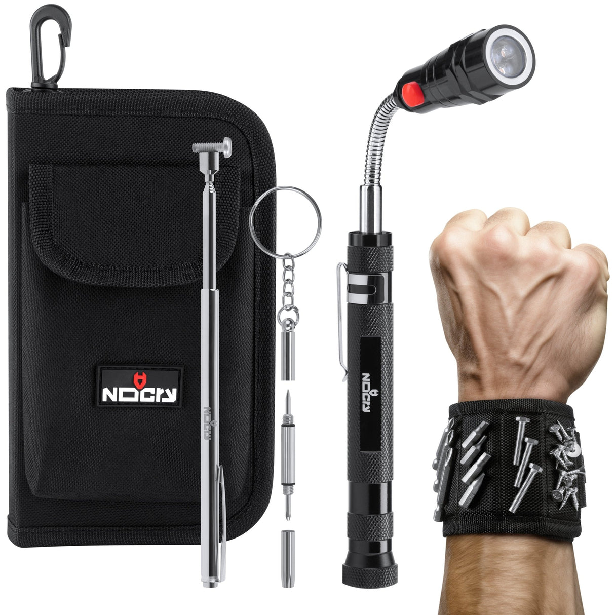 MagnetKit+ Telescoping Magnetic Pickup Tool Set - NoCry -