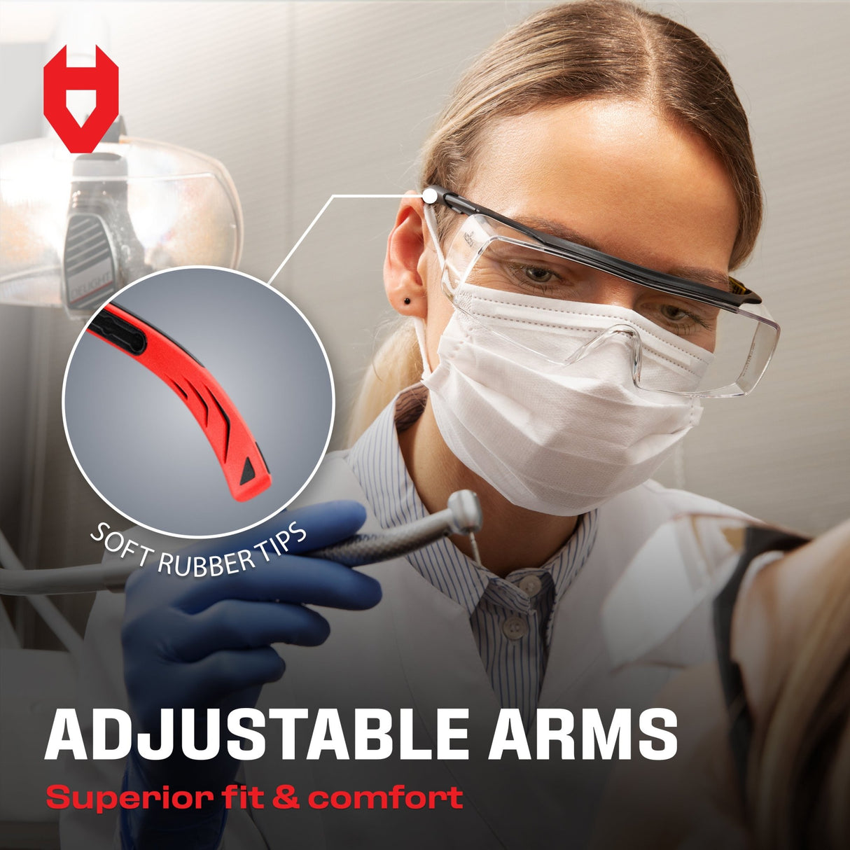 OverSpecs+ Premium Over - Glasses Safety Glasses - NoCry -