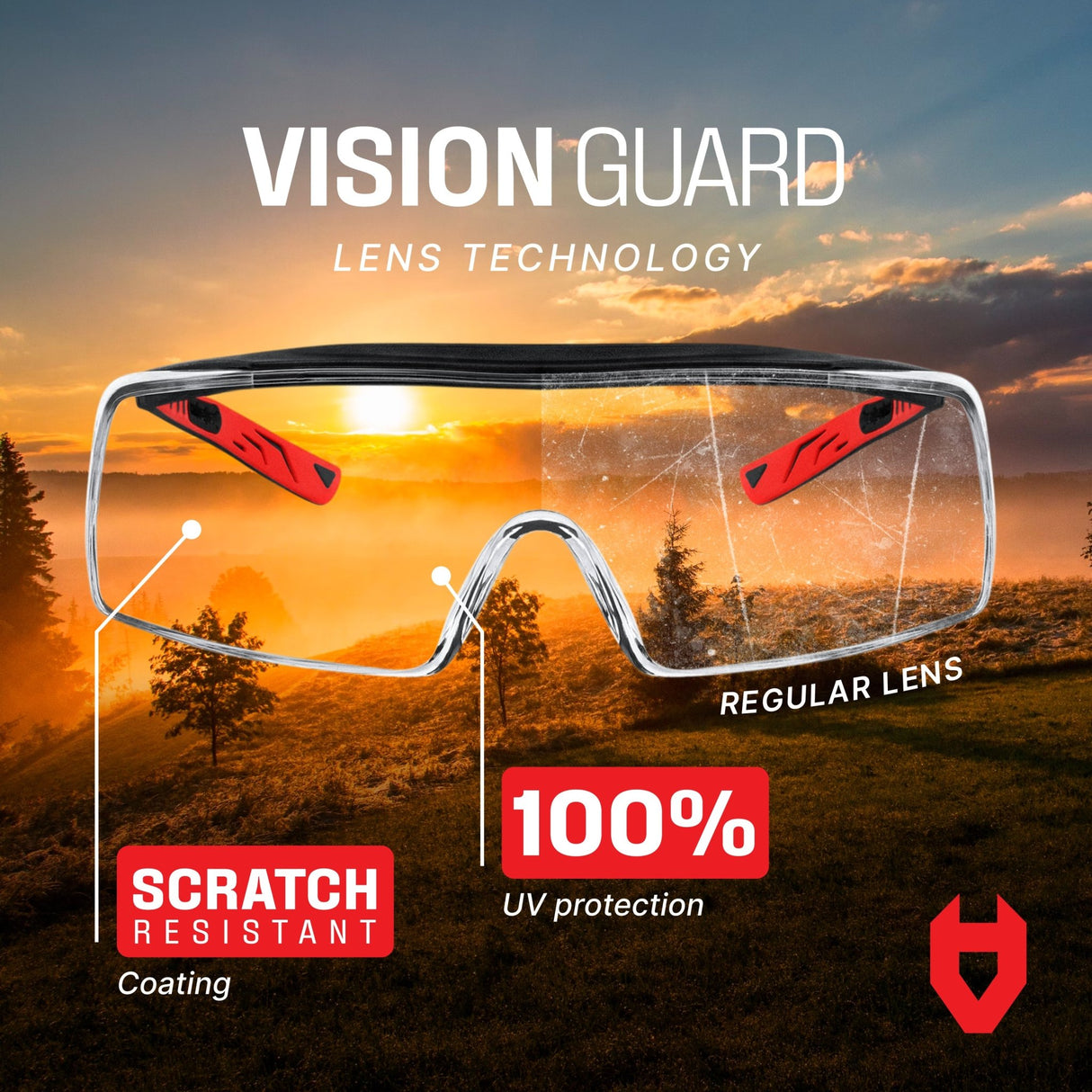 OverSpecs+ Premium Over - Glasses Safety Glasses - NoCry -