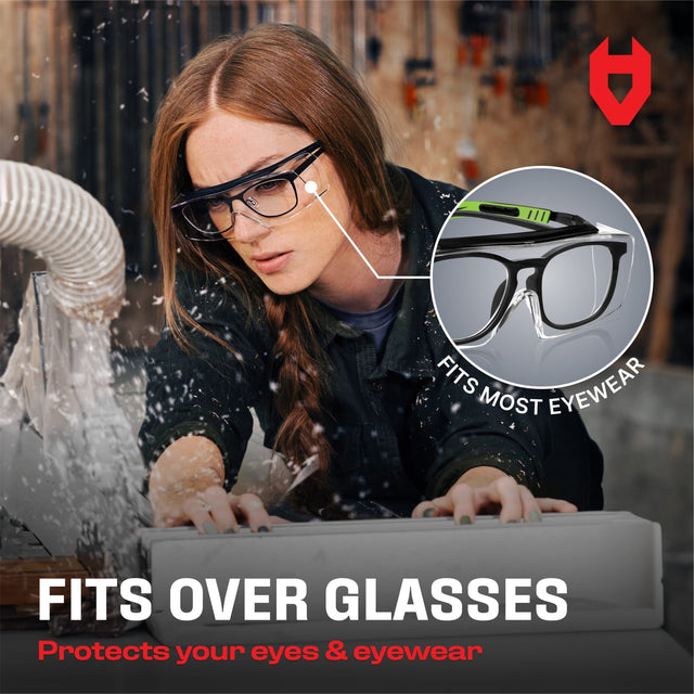 OverSpecs Pro Anti - Fog Over - Glasses Safety Glasses - NoCry -