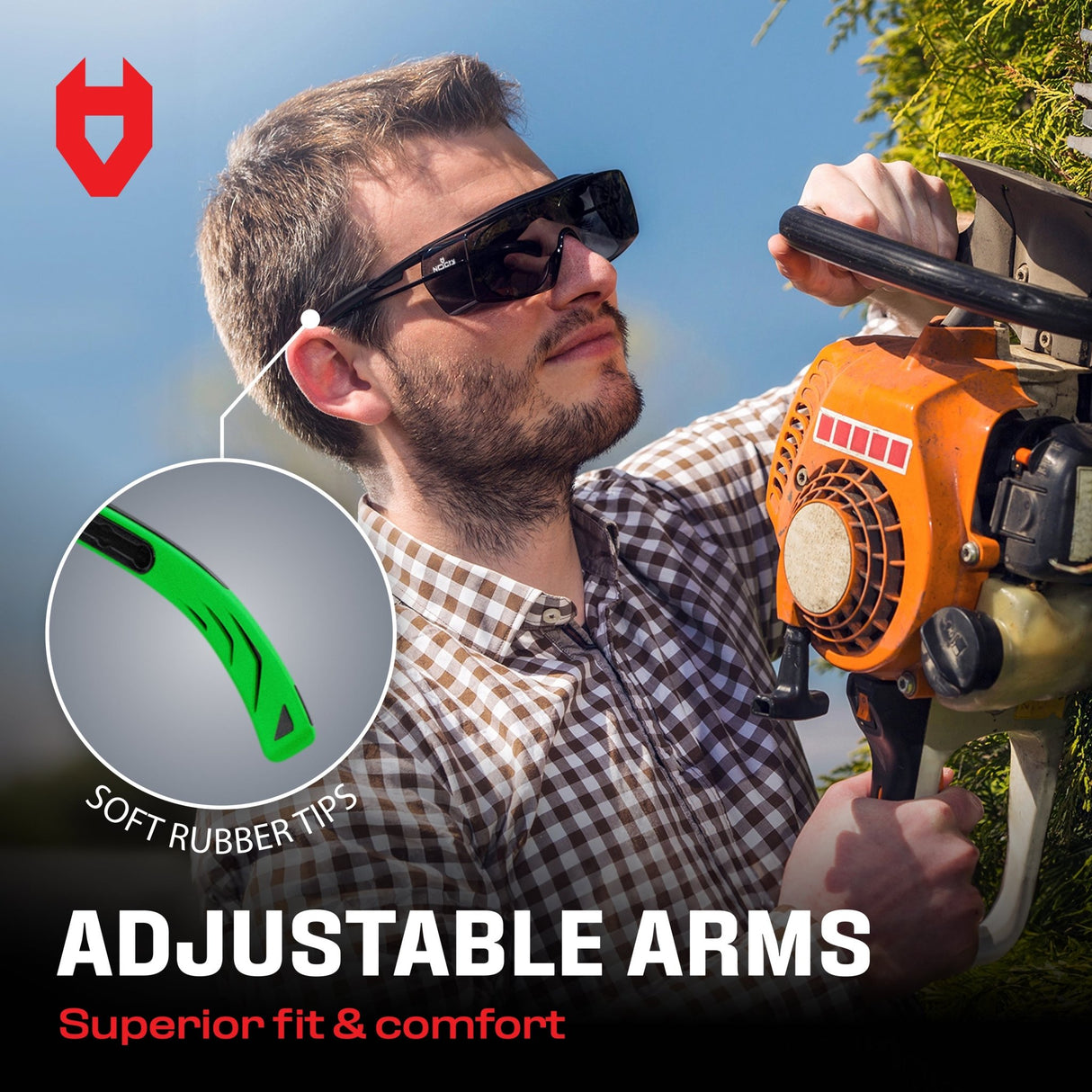 OverSpecs+ Tinted Over - Glasses Safety Sunglasses - NoCry -