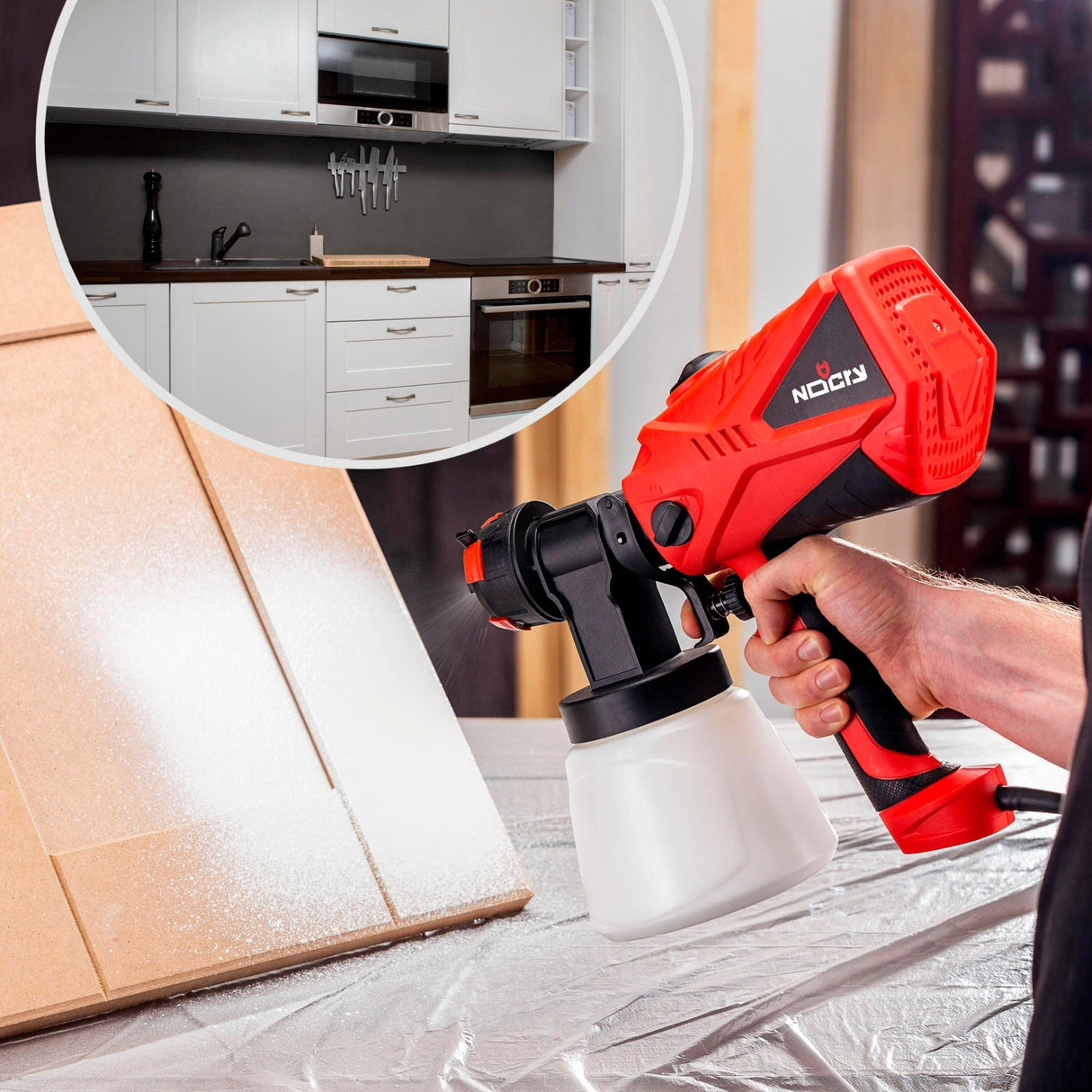 PaintMaster+ Electric Paint Sprayer Gun - NoCry -