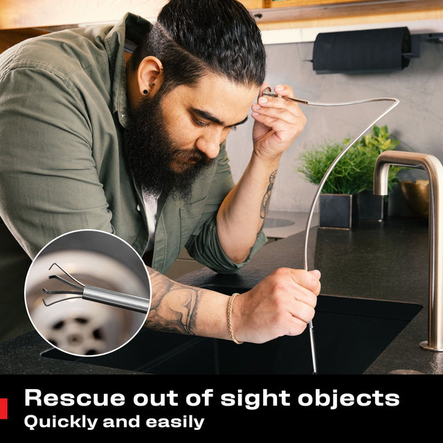 RetrieveDuo Flexible Claw Grabber and Extendable Telescoping Magnet - NoCry -