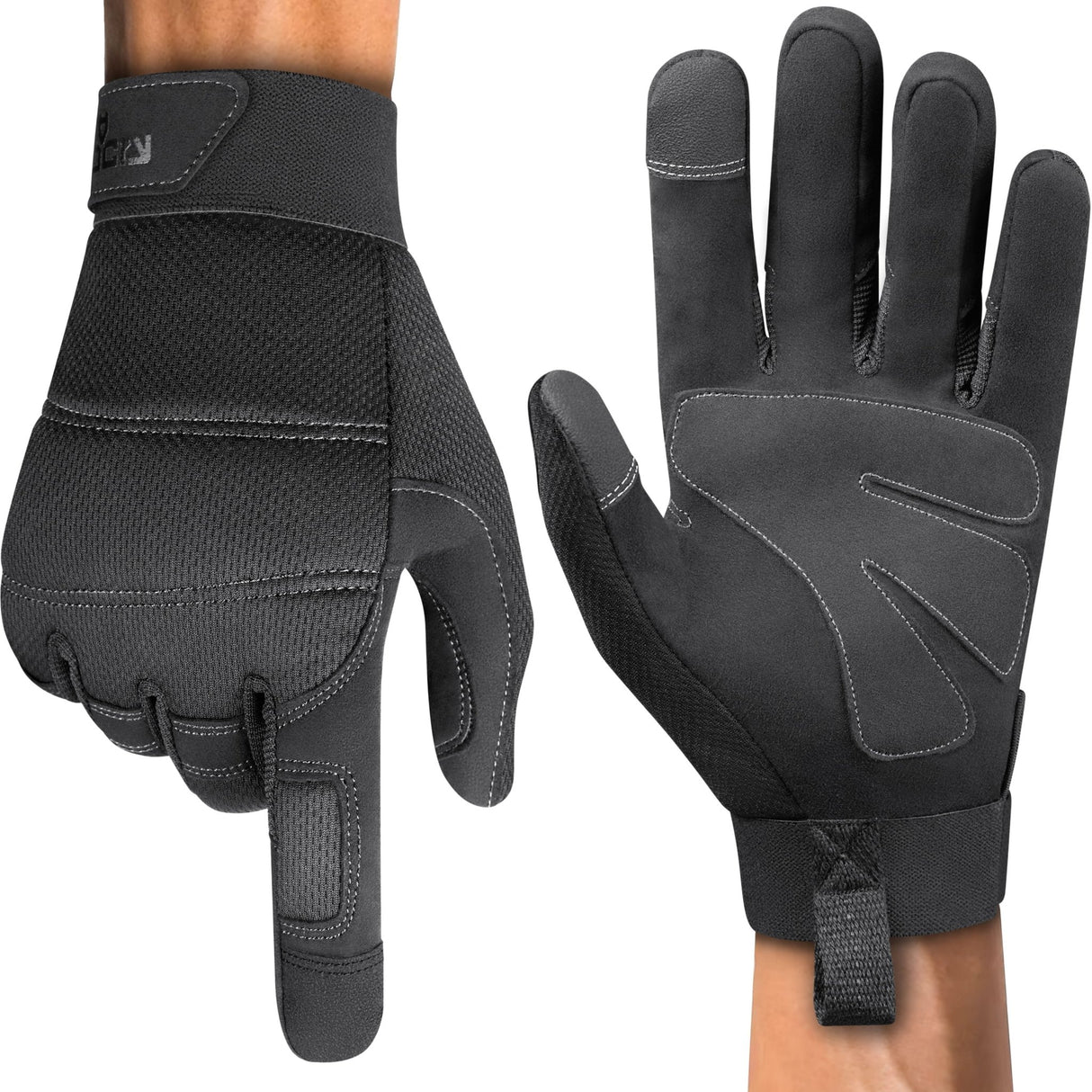 SecureFit+ Lightweight Tactical Work Gloves - NoCry -