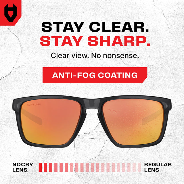 SideArmor Red Mirror Safety Sunglasses - NoCry -
