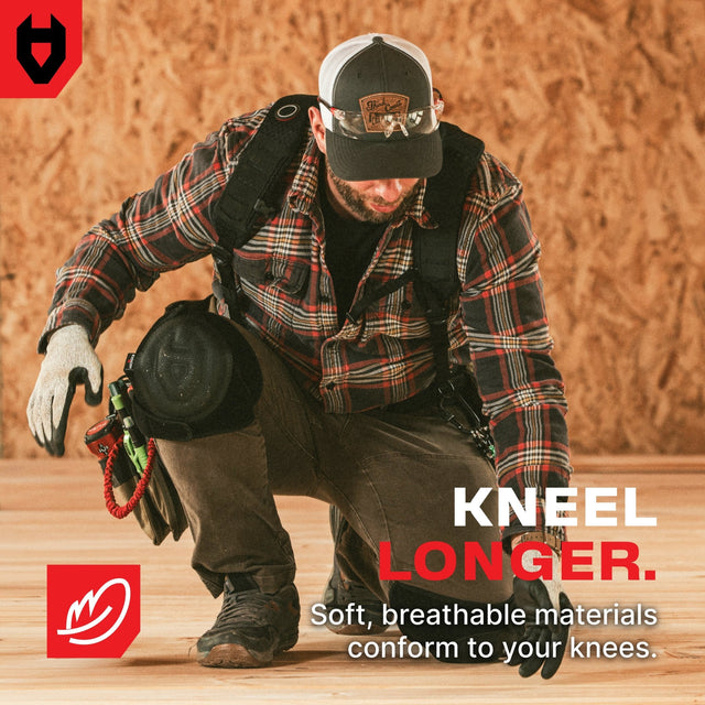 SupportGuard Pro Soft Cap Foam and Gel Knee Pads - NoCry -