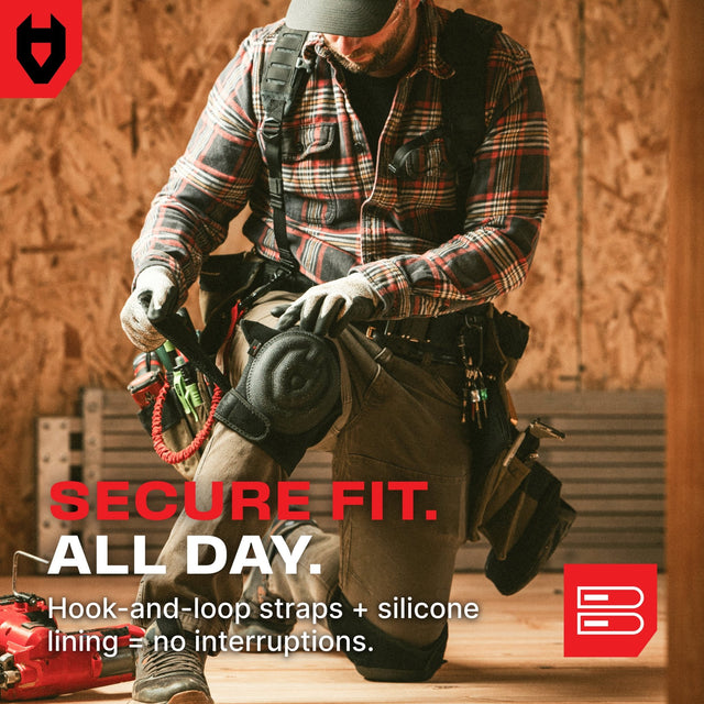 SupportGuard Pro Soft Cap Foam and Gel Knee Pads - NoCry -