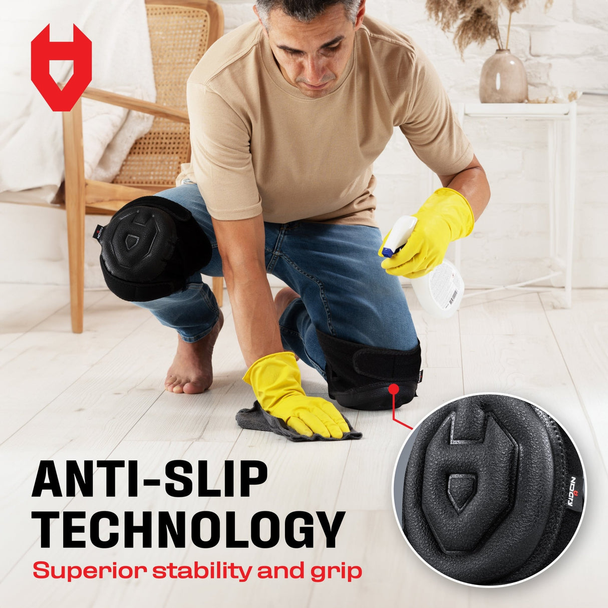 SupportGuard Pro Supportive Gel Knee Pads - NoCry -