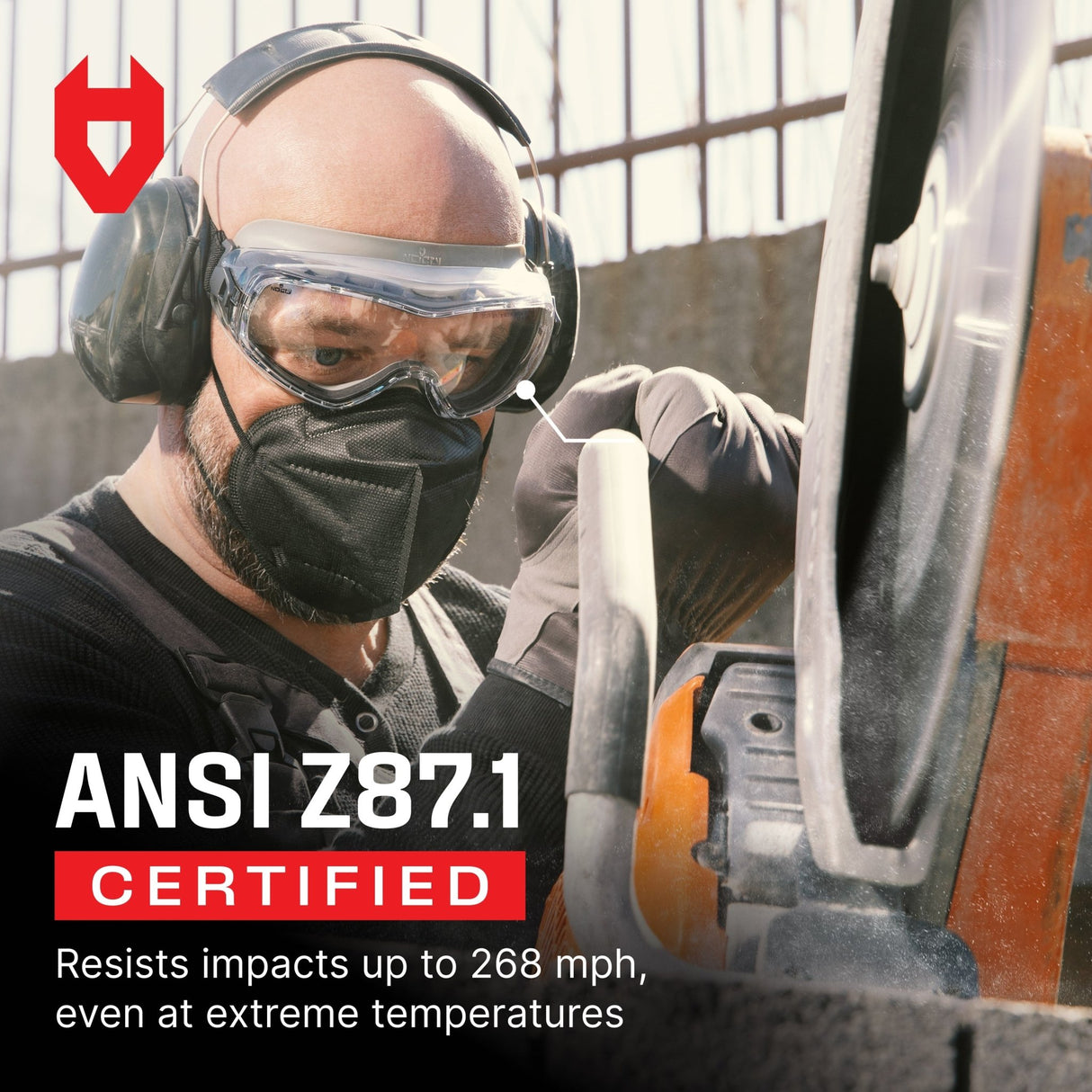 UltraShield+ Anti - fog Safety Goggles - NoCry -